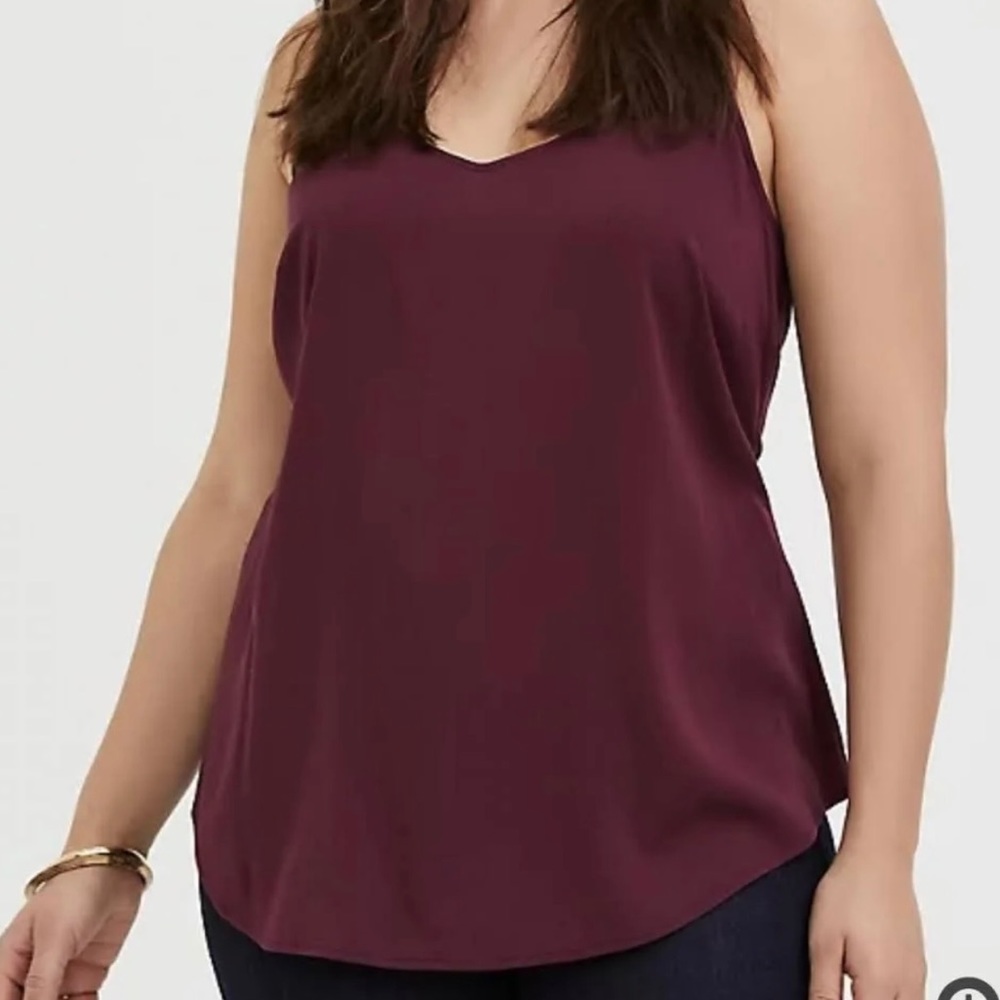 Torrid Burgundy Sleeveless Top